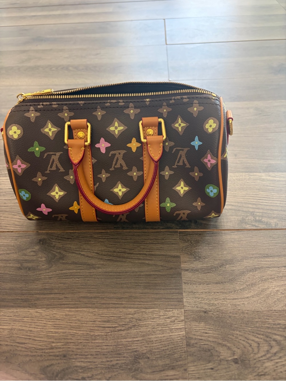 Multicolor Monogram Brown Mini Barrel Tote With Long Strap for Crossbody - Picture 2 of 4